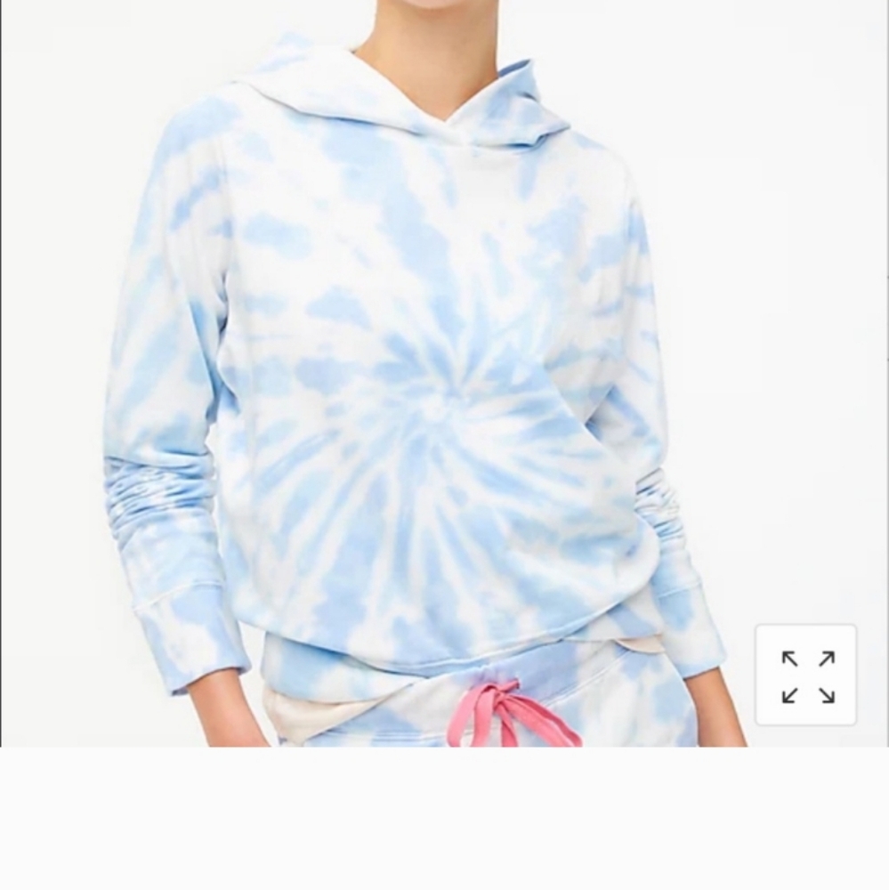 J. Crew Tie Dye Hoodie Sweatshirt Women's Size Medium - Picture 6 of 7
